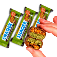 Батончик в шоколаде Snaq Fabriq 50 г, Фисташка и карамель